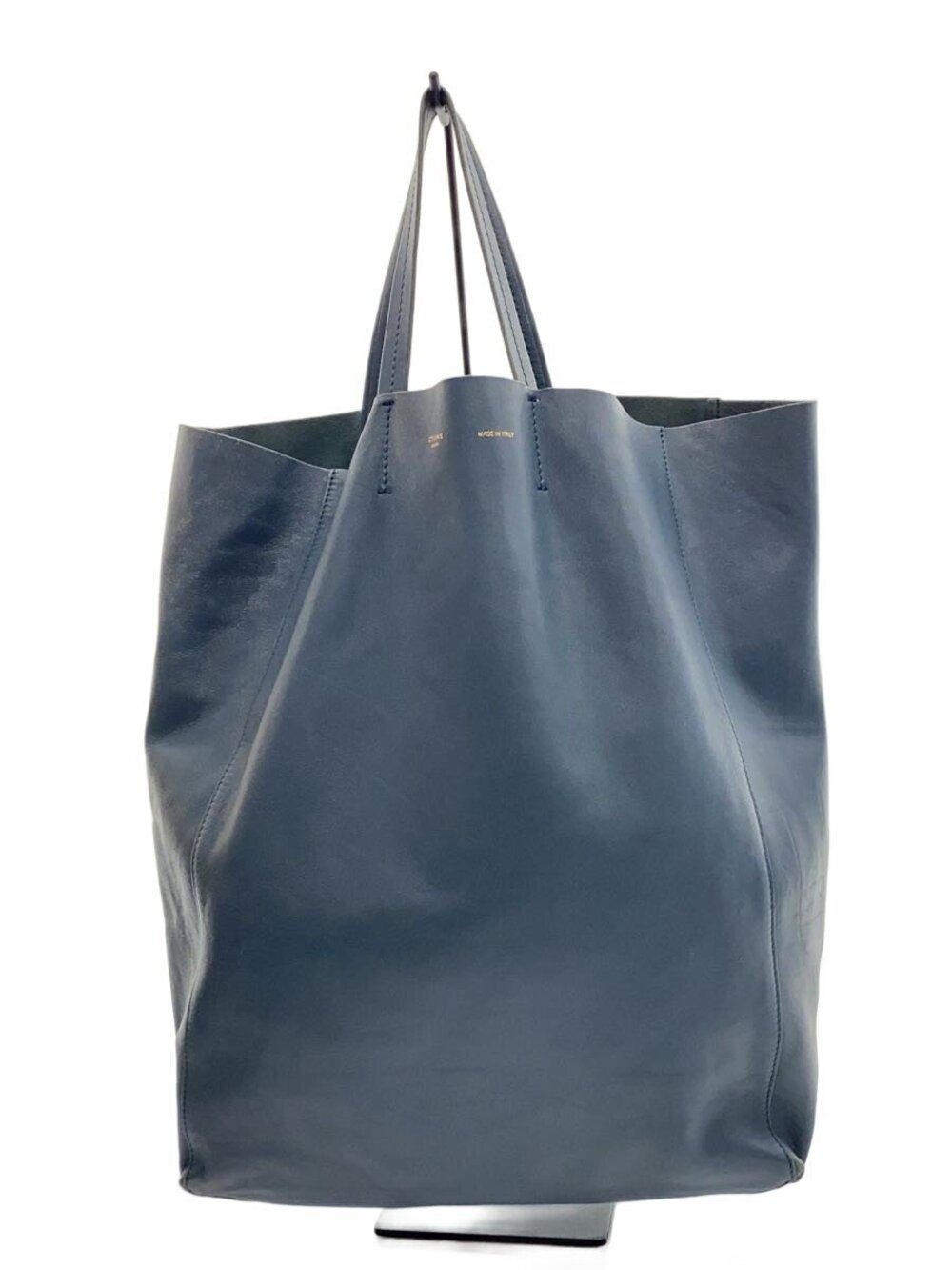 Celine Tote Bag Leather Blue